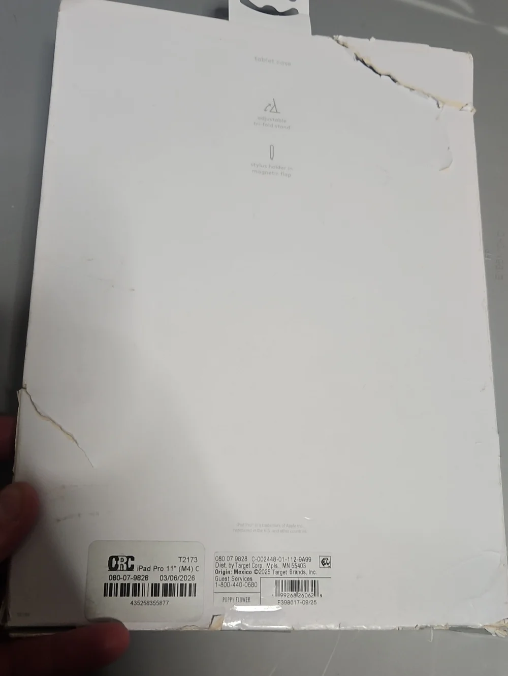 HEYDAY IPAD PRO 11 (2024) TABLET CASE: BLUE/FLORAL: NEW IN PACKAGE